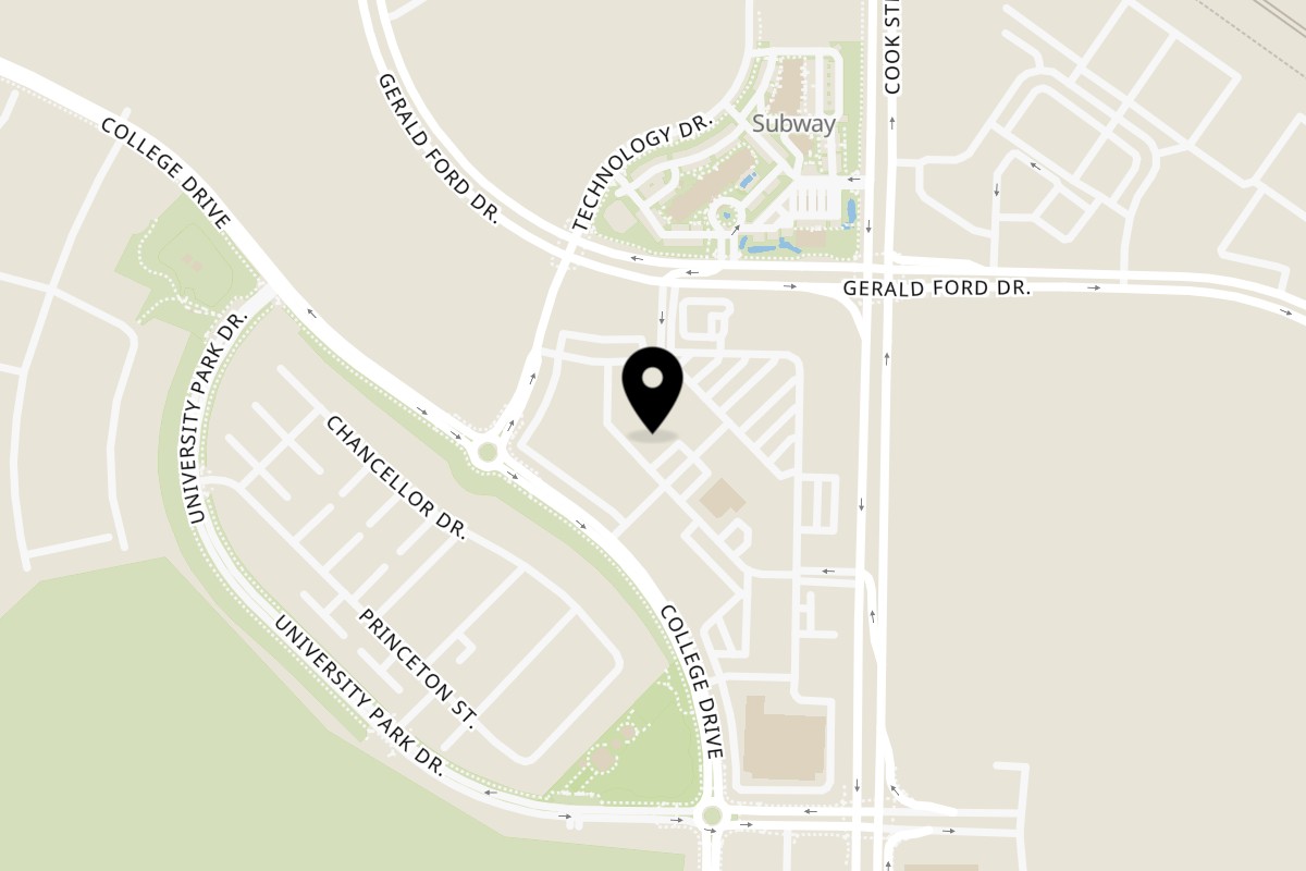 Map showing the location of Island Boba & Tea Palm Desert on 36901 Cook St #6 in Palm Desert